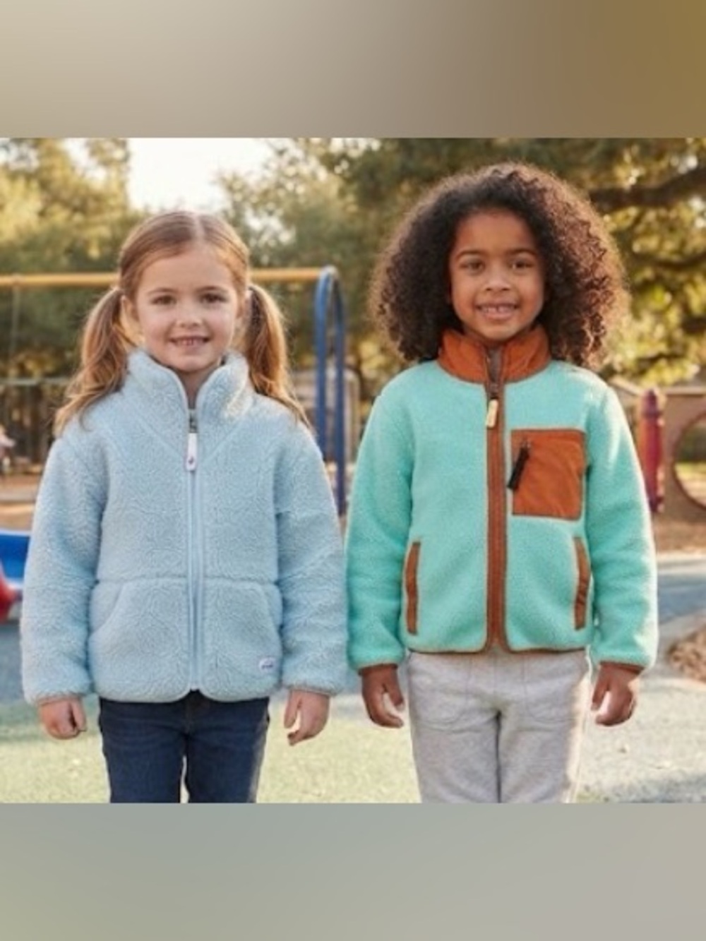 2 Girls/Kids Fleece Zip Up Jackets Northface Blue Sherpa & Patagonia Teal 7/8